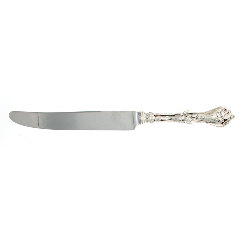 Whiting Violet Sterling Silver Dinner Knife French Blade