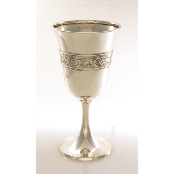 Wallace Sterling Goblet with Band of Decoration