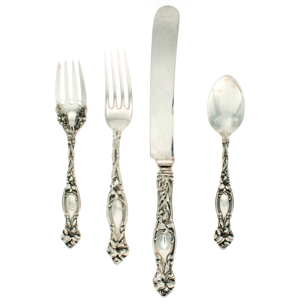 Frontenac Sterling Silver 4 Piece Dinner Size Setting