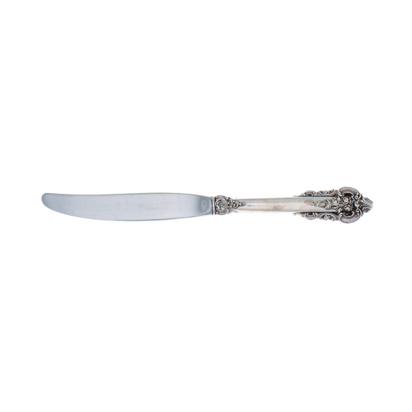 Grande Baroque Sterling Silver Place Size Knife with Modern Blade