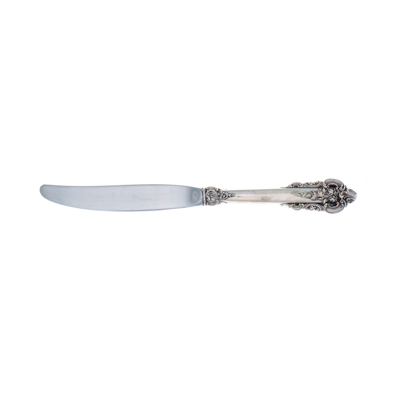 Grande Baroque Sterling Silver Place Size Knife with Modern Blade