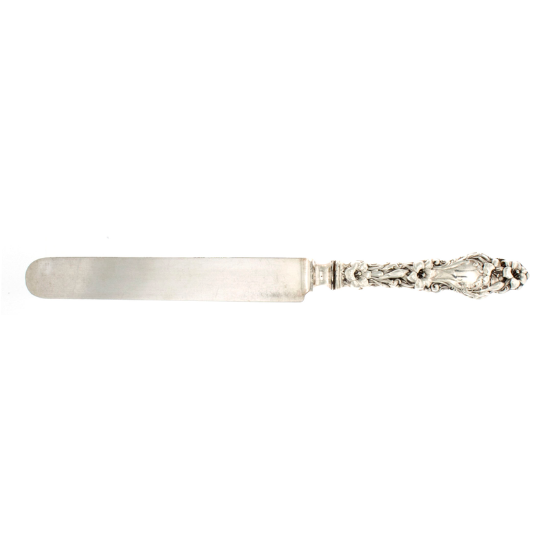 Lily Sterling Silver Dinner Size Knife Blunt Blade