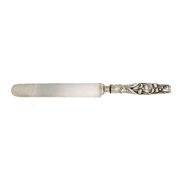 Lily of The Valley Sterling Silver Dinner Knife Blunt Blade