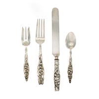 Lily of The Valley Sterling Silver 4 Piece Dinner Size Setting with Pastry Fork