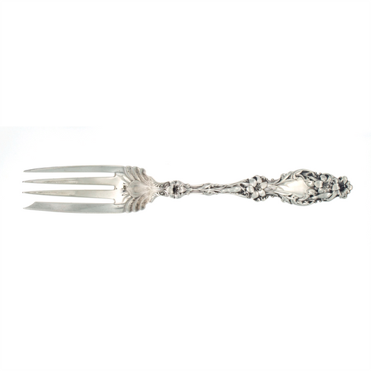Lily Sterling Silver Large Cold Meat Fork Whiting
