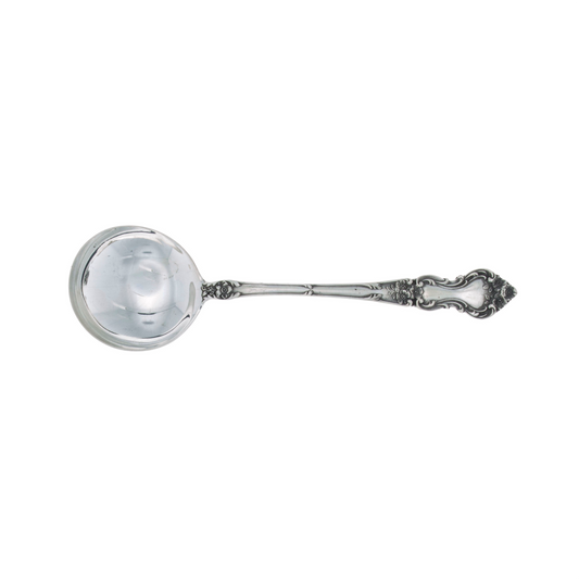 Meadow Rose Sterling Silver Cream Soup Spoon