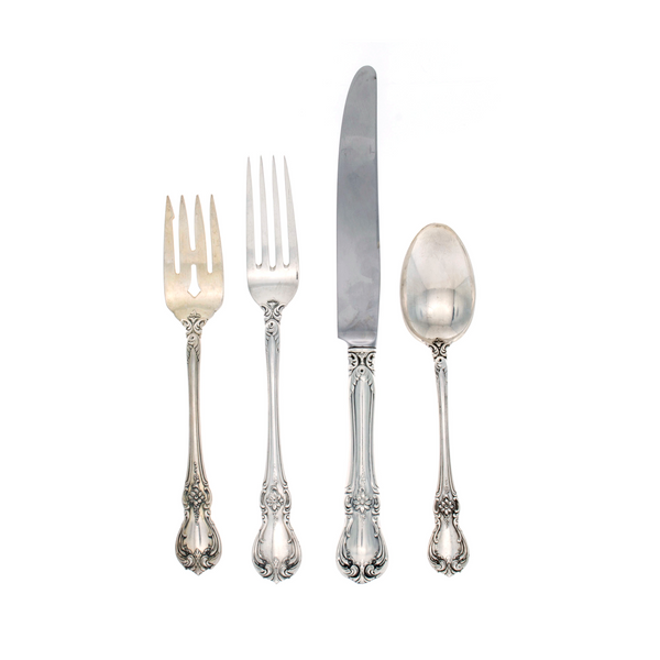 Old Master Sterling Silver 4 Piece Place Size Setting with French Blade Knife