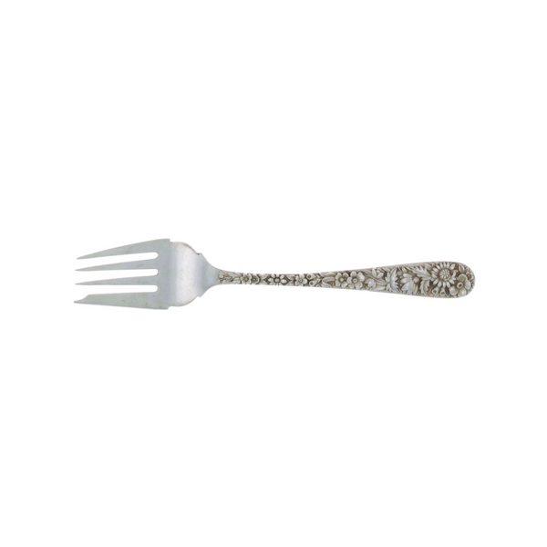 Repousse Sterling Silver Salad Fork