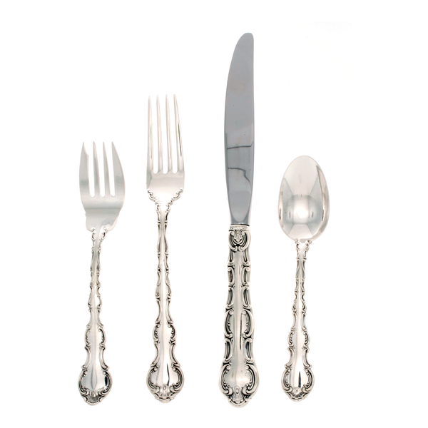 Strasbourg Sterling Silver 4 Piece Place Size Setting with Modern Blade