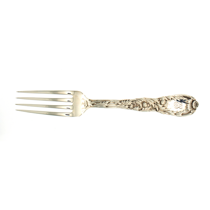 Tiffany Chrysanthemum Sterling Dinner Size Fork