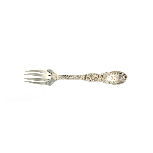 Tiffany Chrysanthemum Sterling Wavy Tine Salad Fork